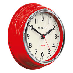 Newgate The Mini Cookhouse Clock, Dia.23cm Red